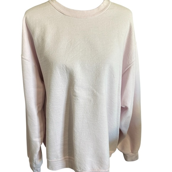 Jerzees NuBlend Women’s Pullover Sweatshirt Crewneck Light Pink XL - Picture 1 of 8